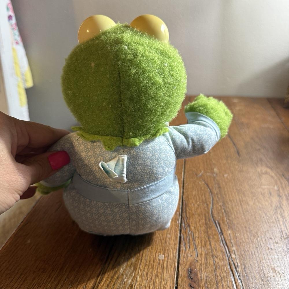 Hasbro Muppet Babies Softies Plush Kermit Pampers, 1984 Vintage - Picture 3 of 4